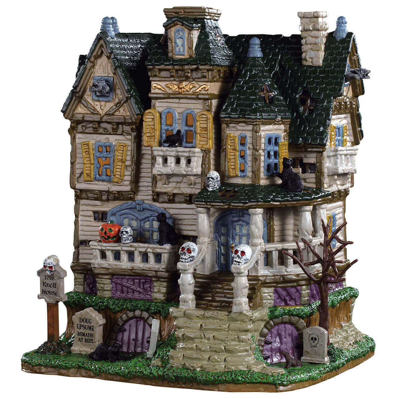 lemax-the-haunted-knoll-maison-hant-e-lumineuse-spooky-town image 1