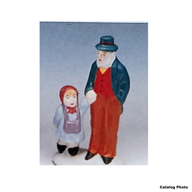 lemax-grandpa-and-emily-figurine-grand-p-re-et-petite-fille-village-de-no-l image 1