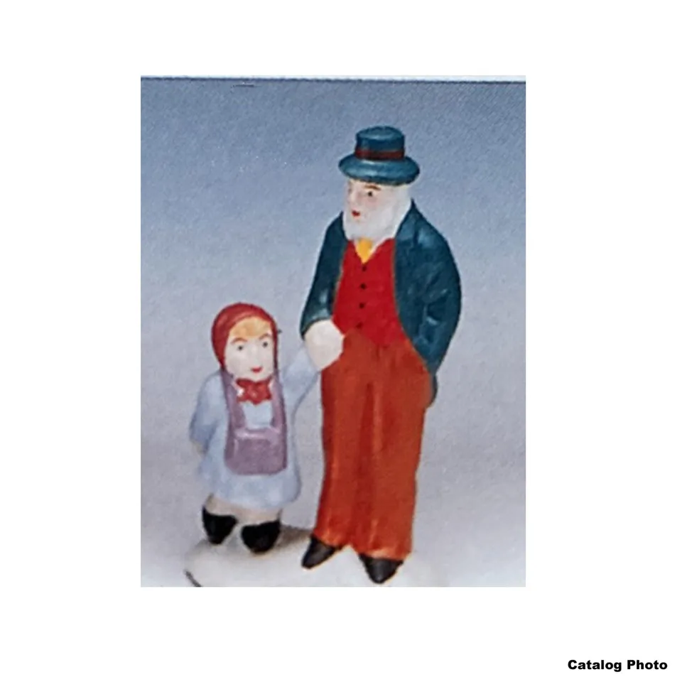 lemax-grandpa-and-emily-figurine-grand-p-re-et-petite-fille-village-de-no-l image 1