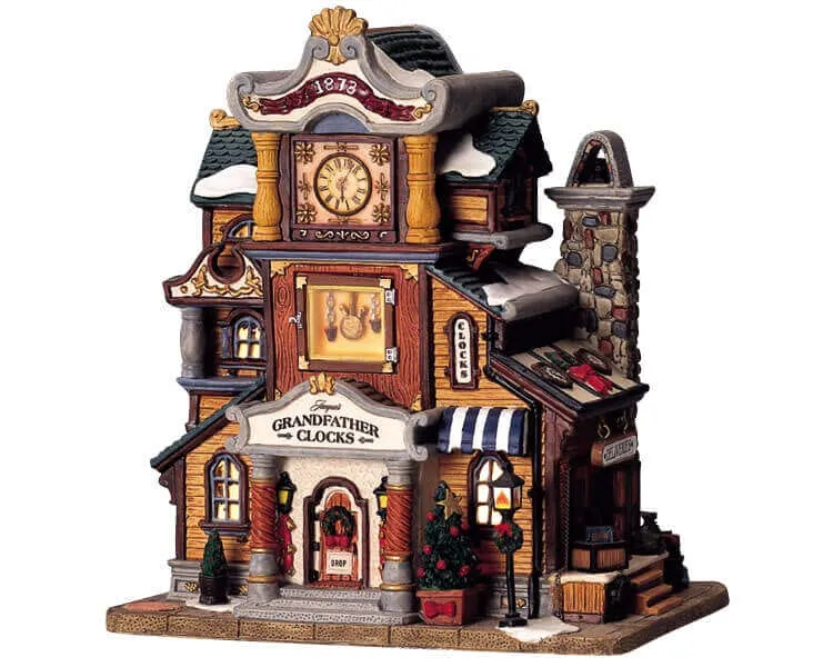 lemax-jacque-s-grandfather-clocks-boutique-horloges-miniature image 1