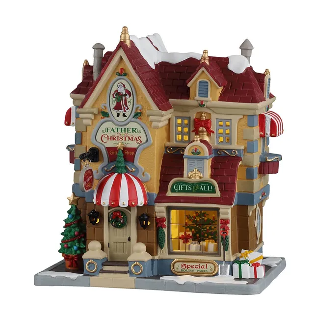 lemax-father-christmas-gift-shop-boutique-cadeaux-caddington-lumineuse image 1