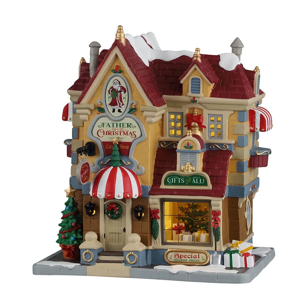 lemax-father-christmas-gift-shop-boutique-cadeaux-caddington-lumineuse image 1
