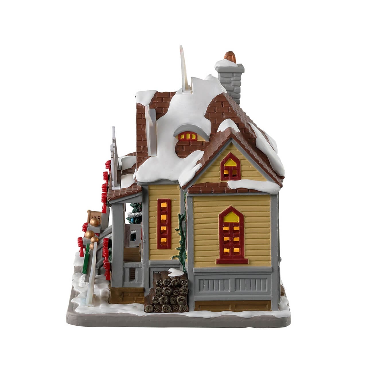 lemax-rockledge-cottage-maison-de-village-miniature-lumineuse-pingouins image 3