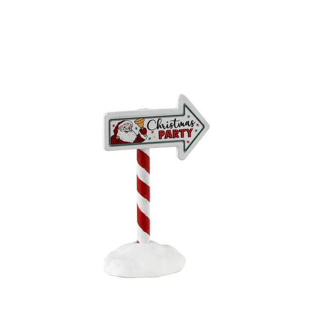 lemax-christmas-party-sign-panneau-lumineux-f-te-de-no-l-pour-village image 1