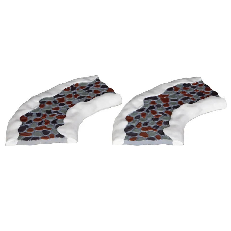 lemax-2-pc-stone-road-curved-route-pierre-courb-e-miniature image 1