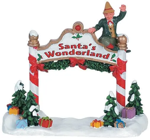 lemax-santa-s-wonderland-d-cor-village-du-p-re-no-l-miniature image 1