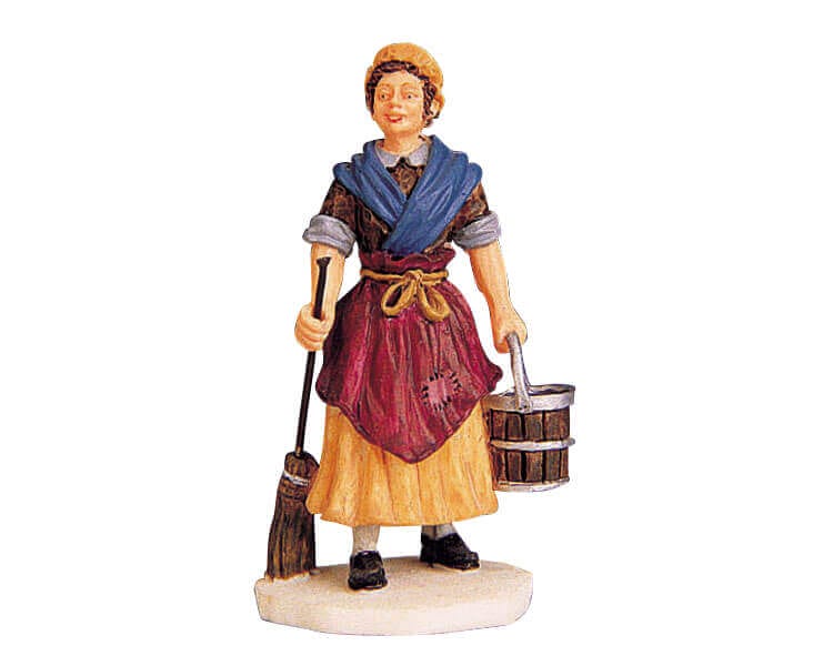 lemax-scrub-woman-figurine-femme-de-m-nage-village-miniature image 2