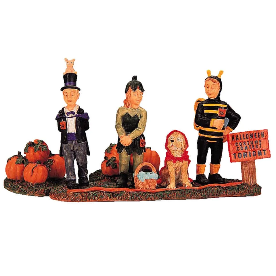 lemax-the-costume-contest-figurine-halloween-spooky-town-village-miniature image 1