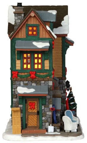 lemax-the-brodie-residence-maison-miniature-lumineuse-village-de-no-l image 3