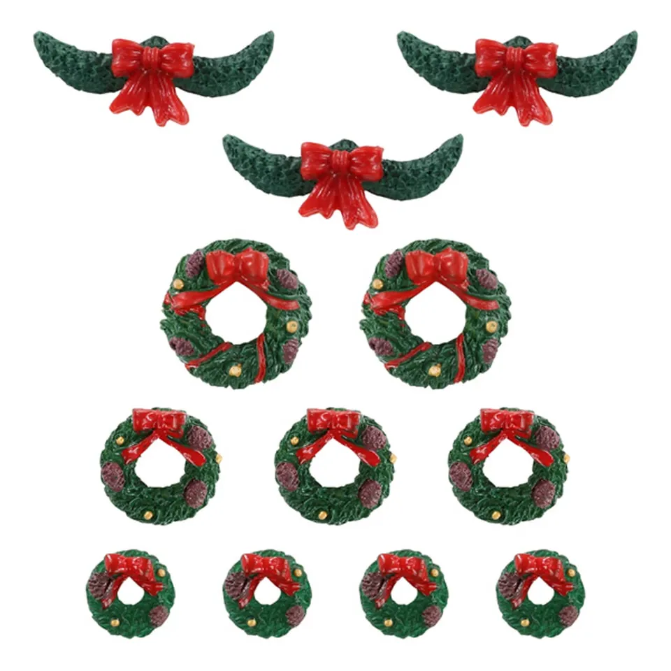 lemax-garland-and-wreaths-set-12-guirlandes-et-couronnes image 1
