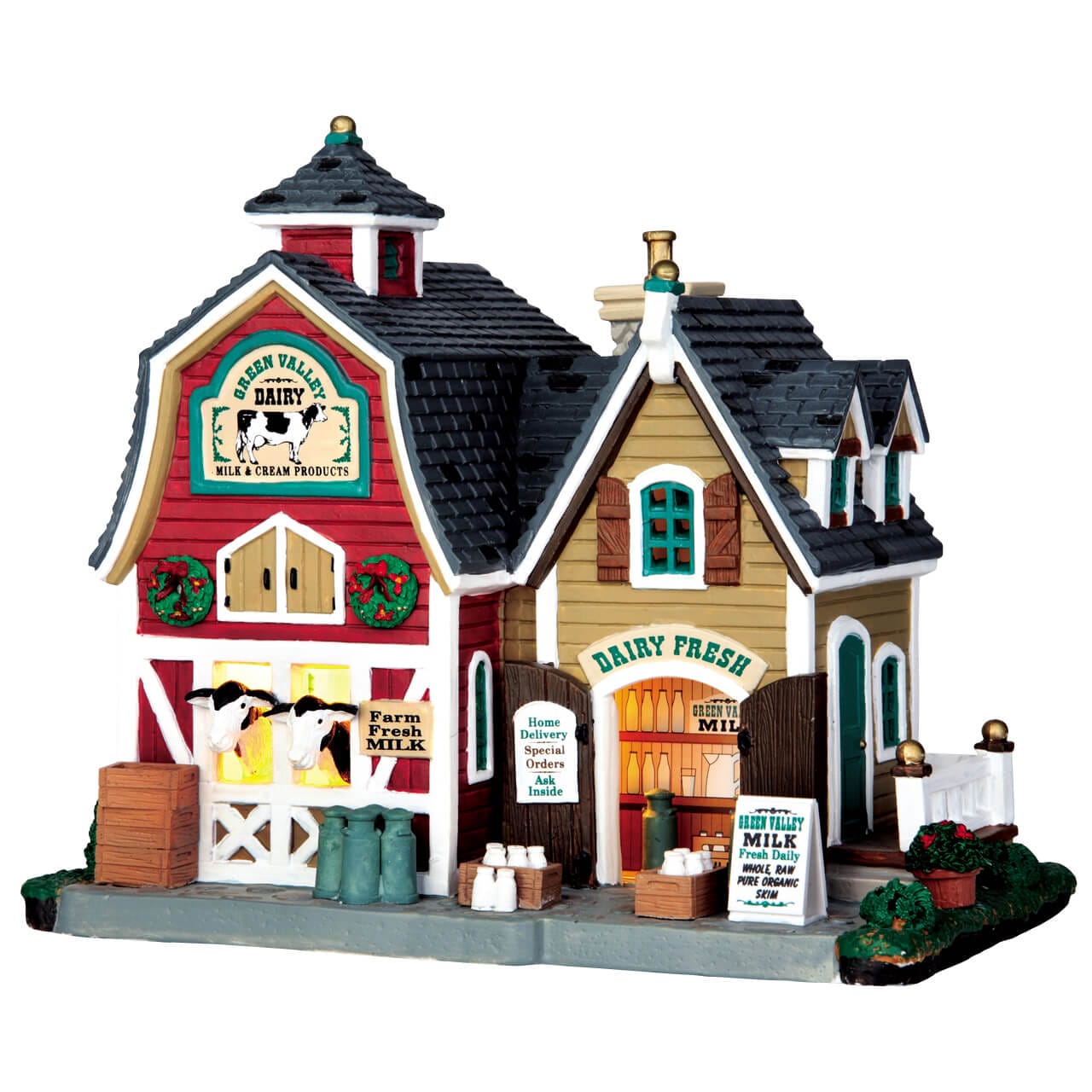 lemax-green-valley-milk-b-timent-miniature-lumineux-de-village-de-no-l image 1