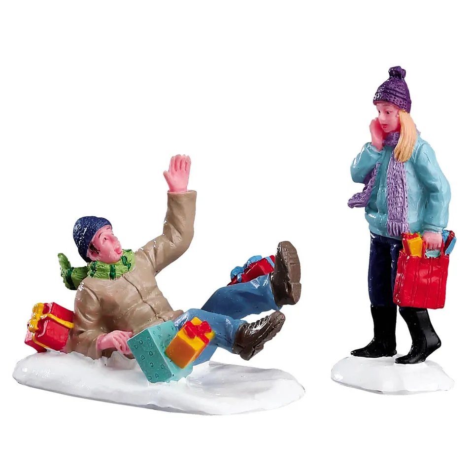 lemax-shopping-date-lot-de-2-figurines-village image 1