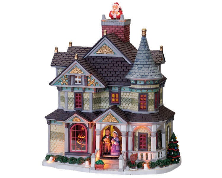 lemax-christmas-eve-manor-manoir-lumineux-village-de-no-l image 2