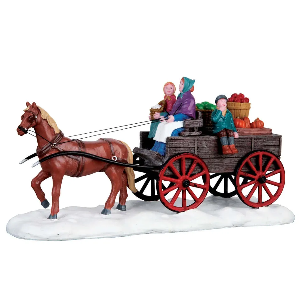 lemax-going-to-market-figurine-sc-ne-de-march-pour-village-miniature image 1