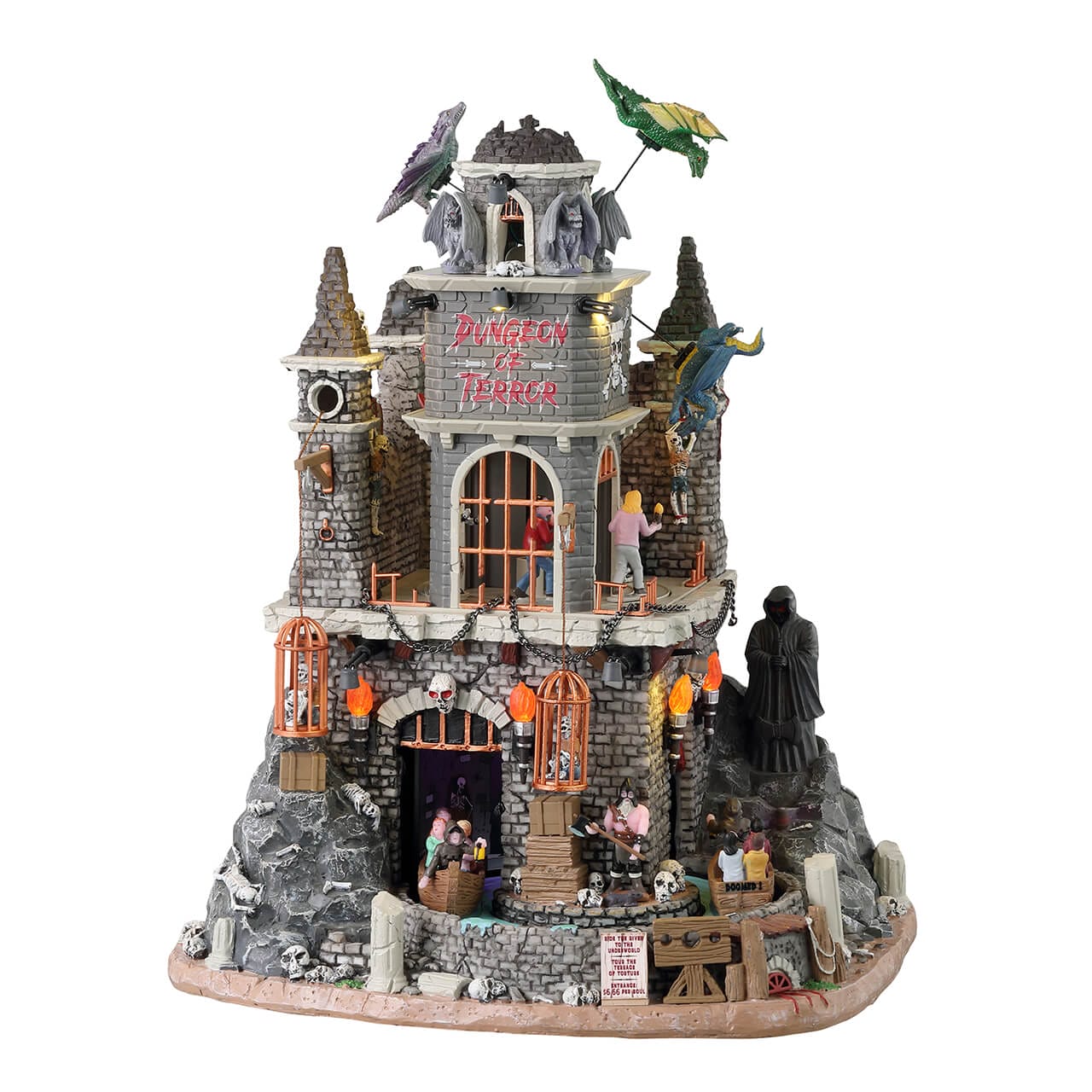 lemax-dungeon-of-terror-man-ge-hant-anim-spooky-town image 2