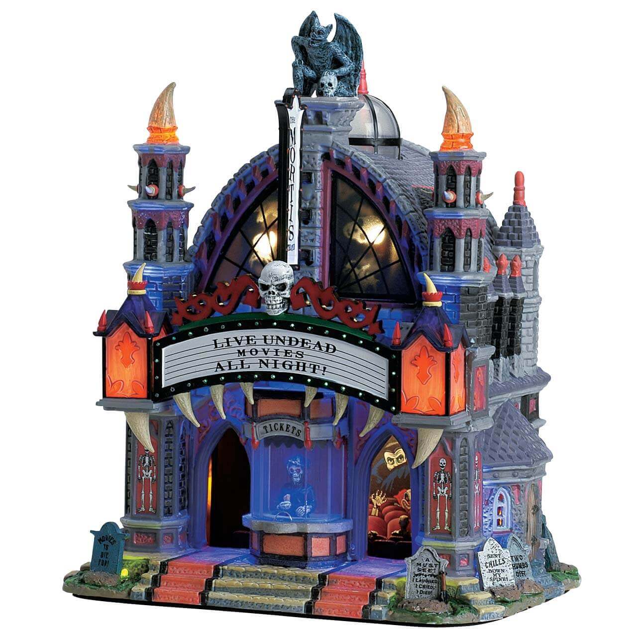 lemax-mortis-theater-th-tre-hant-lumineux-anim-spooky-town image 2