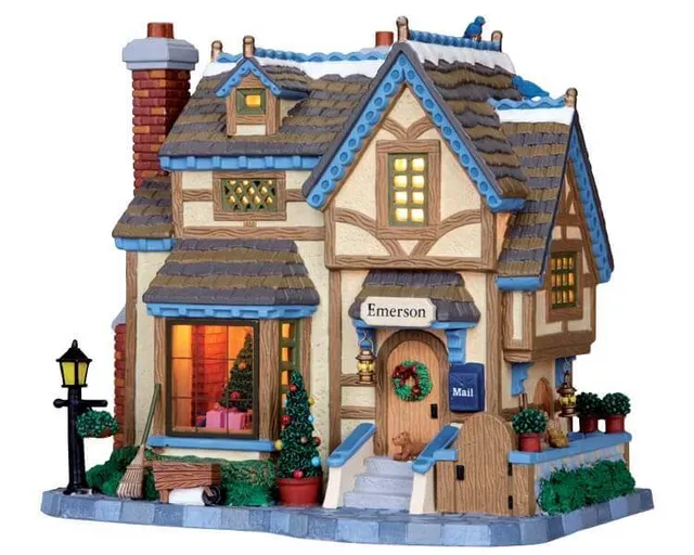 lemax-emerson-house-maison-lumineuse-de-village-de-no-l-miniature image 1