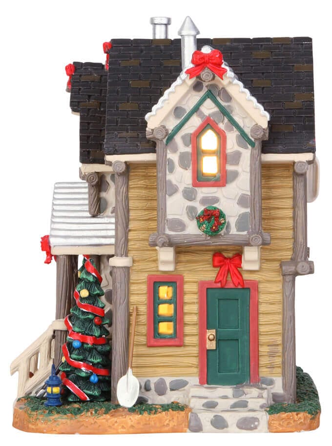 lemax-carl-s-cabin-maison-de-village-miniature-lumineuse image 2