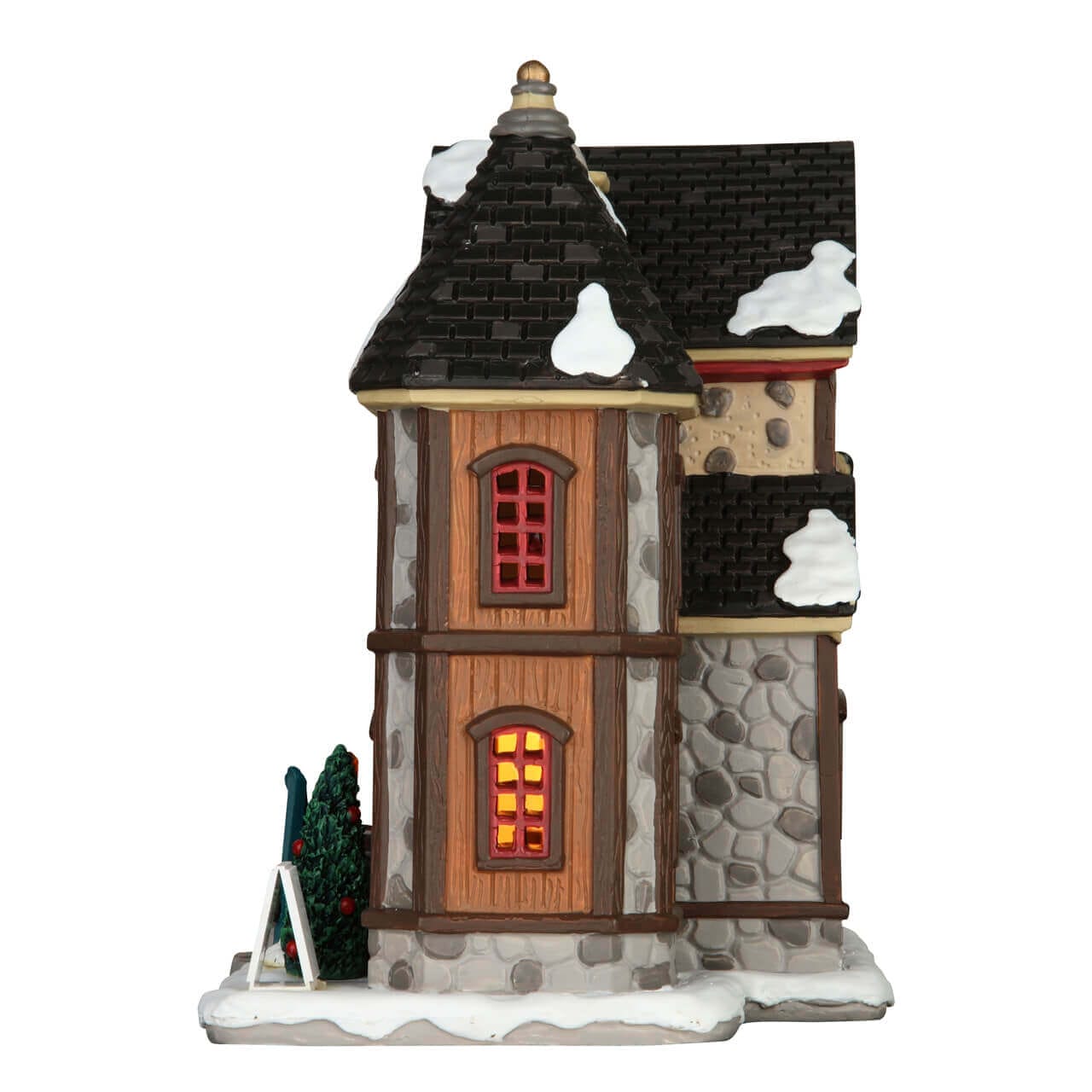 lemax-the-red-moose-bar-bar-miniature-lumineux-village-de-no-l image 3