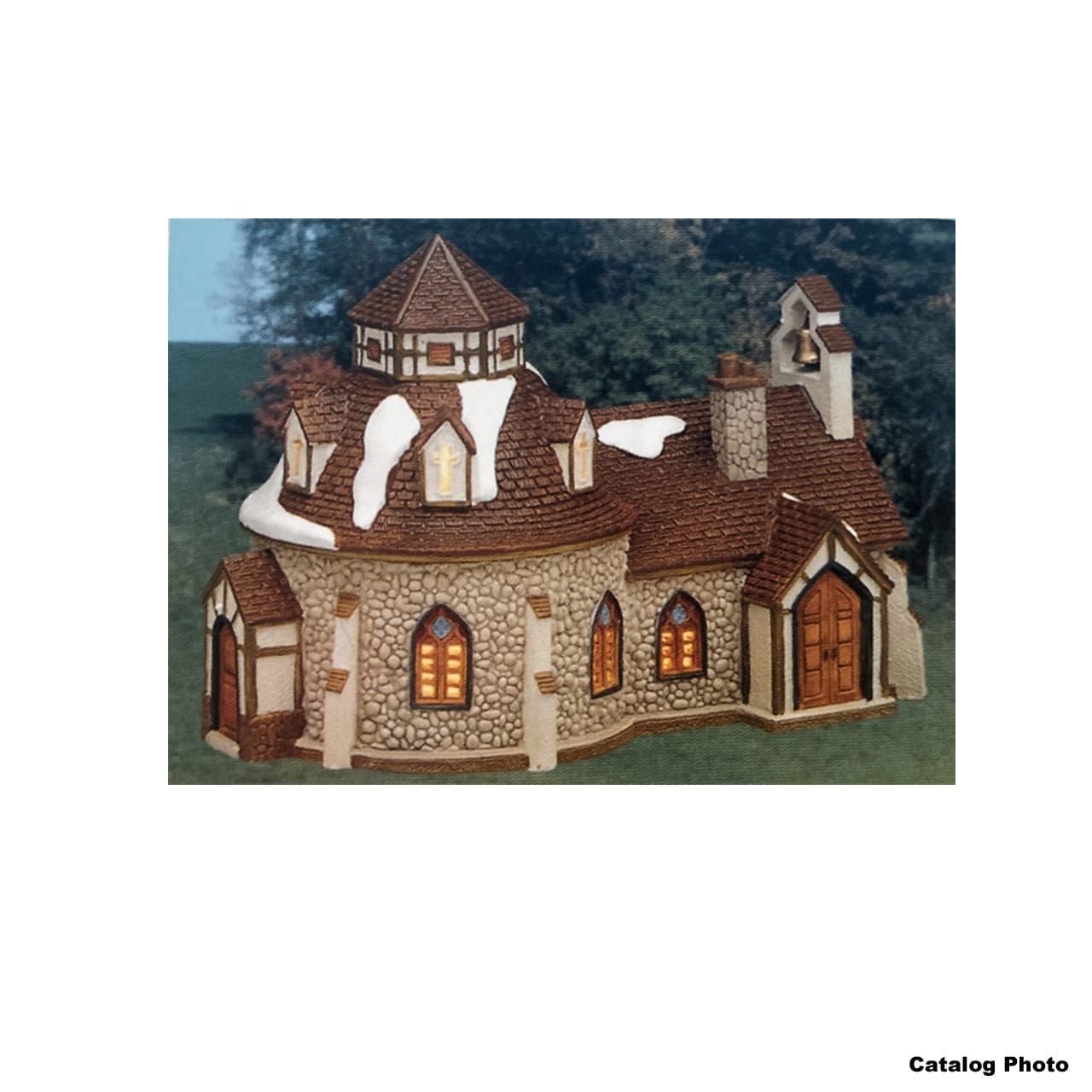 lemax-warwick-chapel-chapelle-miniature-lumineuse image 1