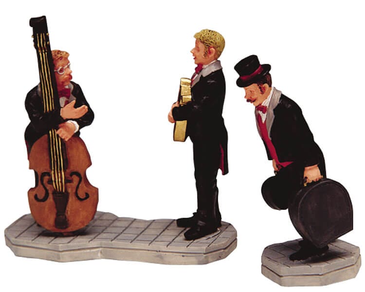 lemax-musician-arriving-figurine-musicien-miniature-village image 1