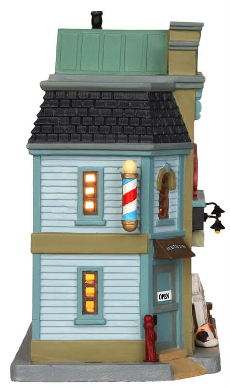 lemax-midtown-barber-shop-boutique-miniature-lumineuse-de-no-l image 2