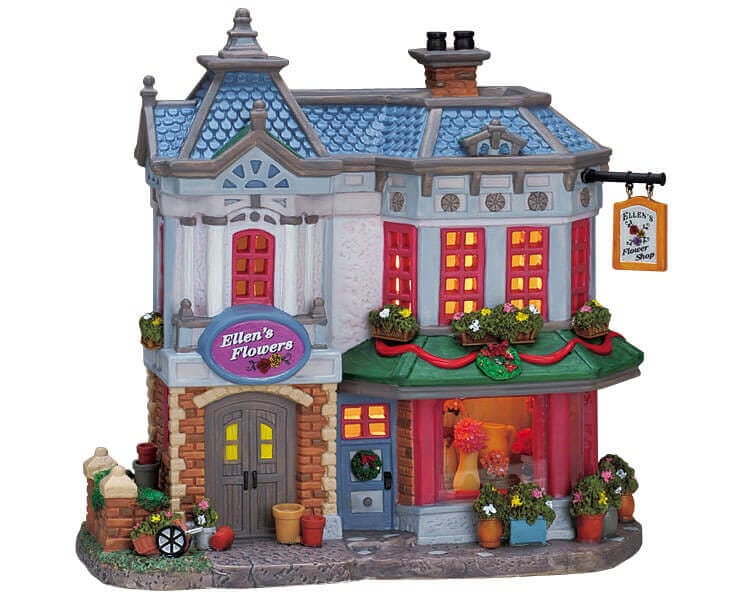 lemax-ellen-s-flower-shop-fleuriste-miniature-pour-village-de-no-l image 4