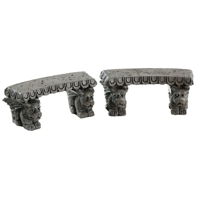 lemax-gargoyle-stone-benches-bancs-en-pierre-gargouilles-spooky-town image 1