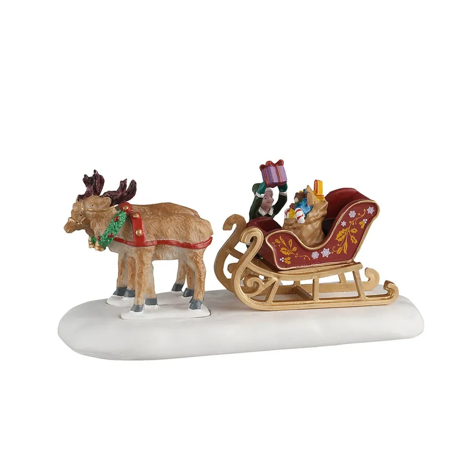 lemax-sled-of-toys-tra-neau-avec-rennes-santa-s-wonderland image 1