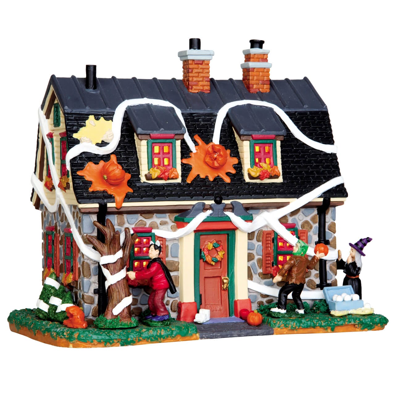 lemax-tricked-out-house-maison-hant-e-spooky-town image 4