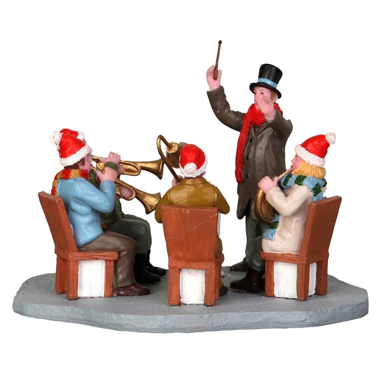 lemax-gazebo-band-figurine-orchestre-de-no-l-5-musiciens image 3