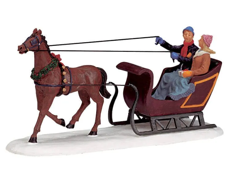 lemax-dashing-through-the-snow-figurine-tra-neau-village-de-no-l image 1