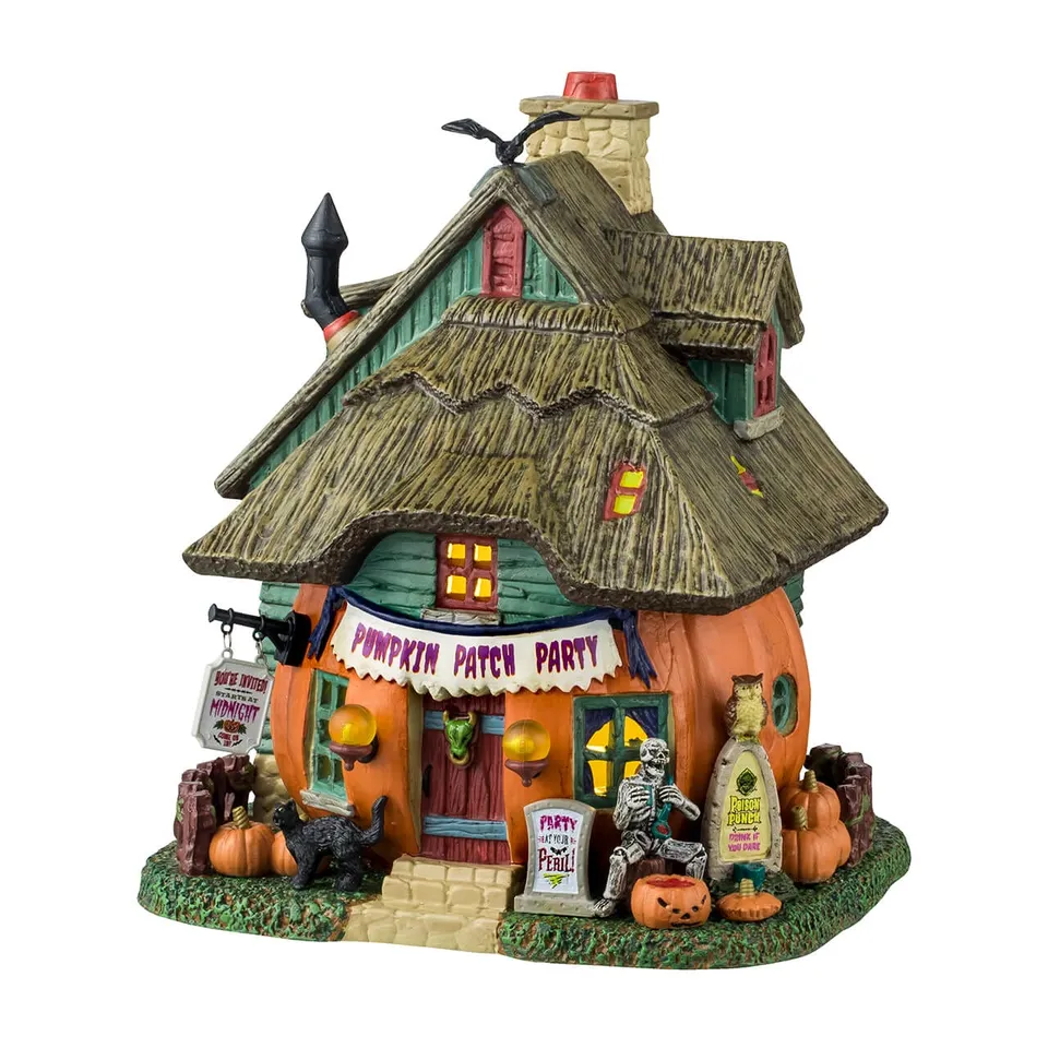 lemax-pumpkin-patch-party-maison-hant-e-citrouilles-spooky-town image 1