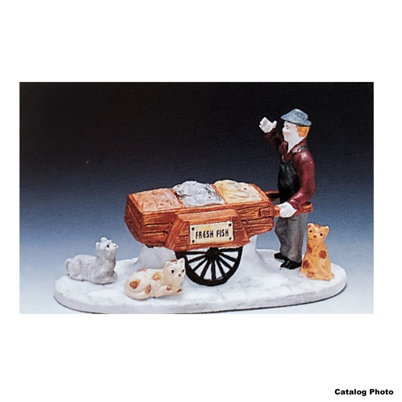 lemax-general-products-fish-vendor-figurine-marchande-de-poisson image 1