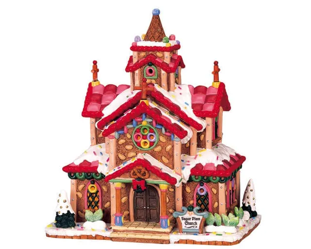 lemax-sugar-plum-church-glise-miniature-sugar-n-spice image 1