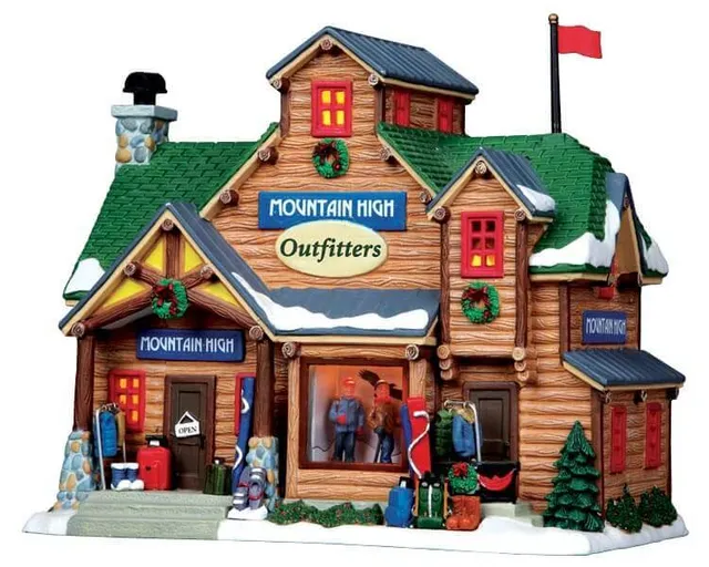lemax-mountain-high-outfitters-b-timent-miniature-lumineux-village-de-no-l image 1