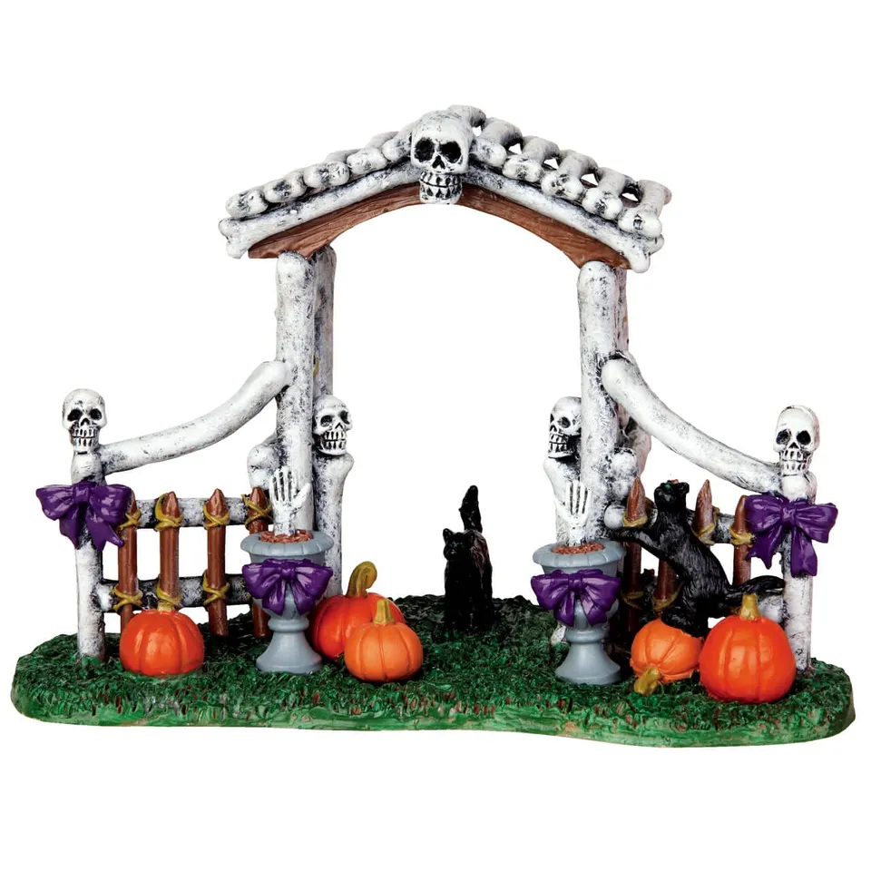 lemax-bone-arbor-arche-cimeti-re-miniature-spooky-town image 1