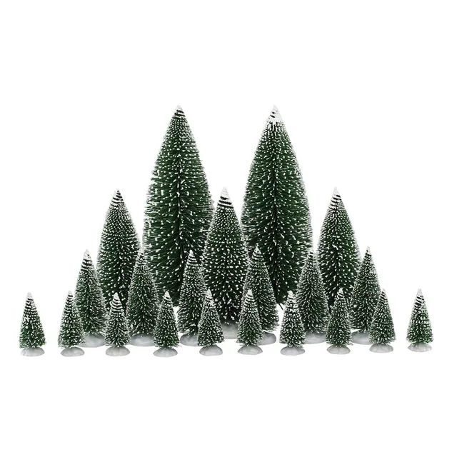 lemax-assorted-pine-trees-lot-sapins-stables-miniatures image 1