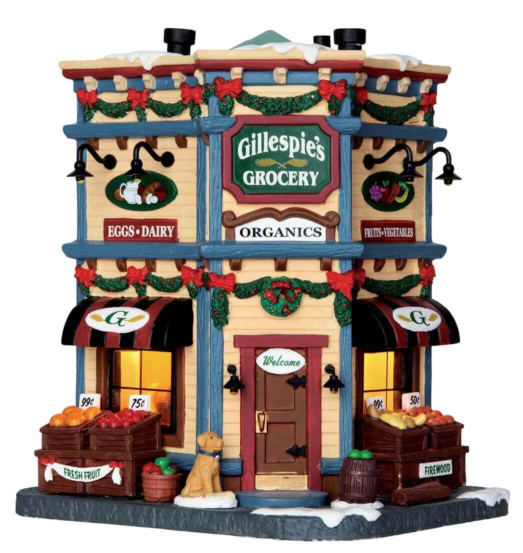lemax-gillespie-s-grocery-picerie-lumineuse-miniature-village-no-l image 1