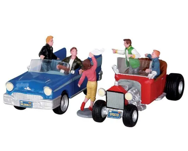 lemax-drag-race-figurine-village-miniature image 1
