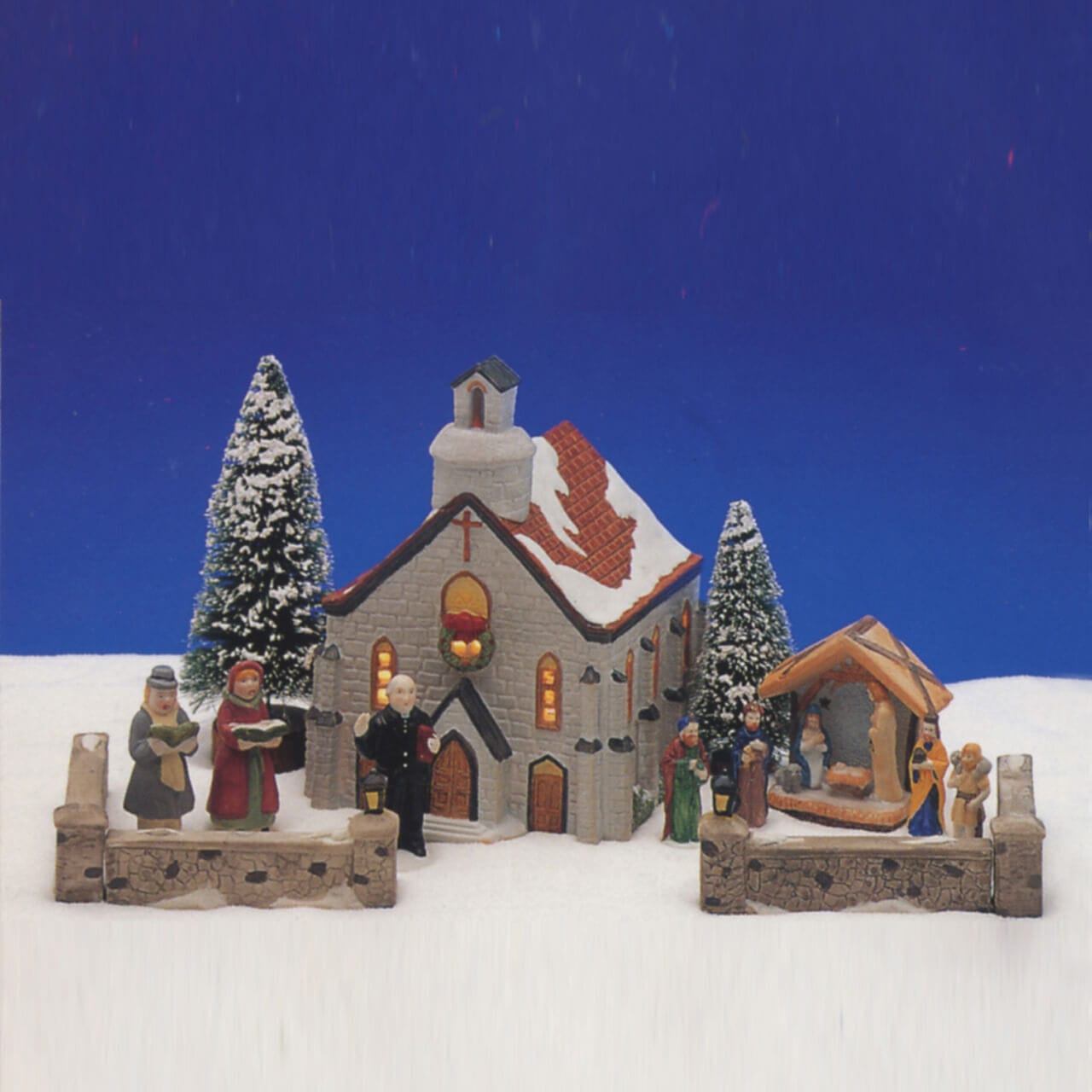 lemax-16pc-lighted-village-set-village-miniature-lumineux-16-pi-ces image 1