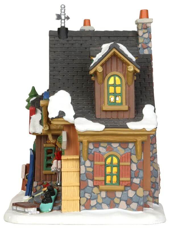 lemax-winter-sport-haus-chalet-miniature-lumineux-sports-d-hiver image 3