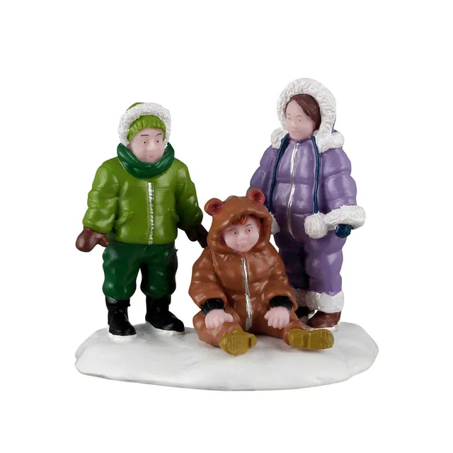 lemax-cozy-snowsuits-figurines-enfants-hiver-vail-village image 1