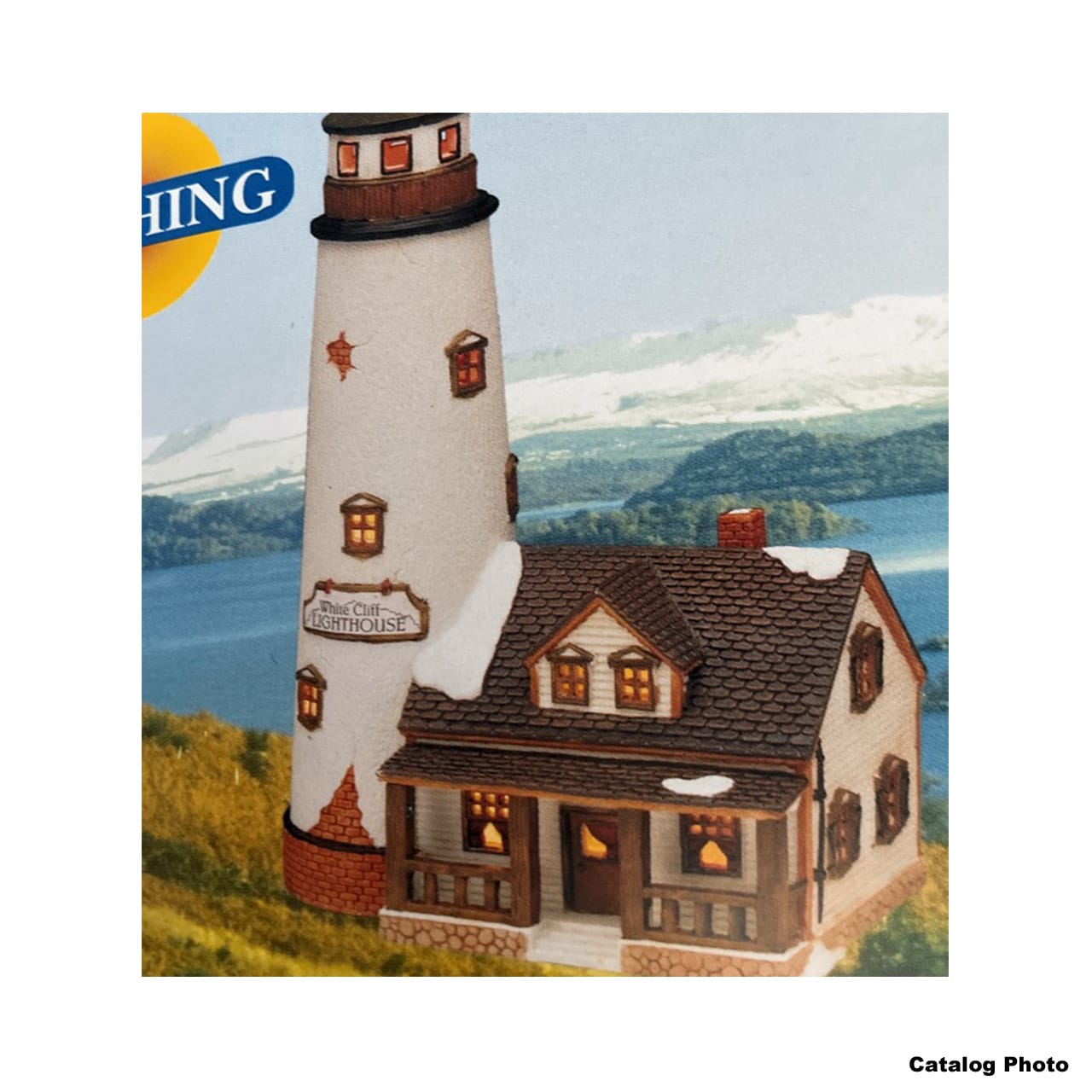 lemax-white-cliff-lighthouse-phare-blanc-miniature image 2