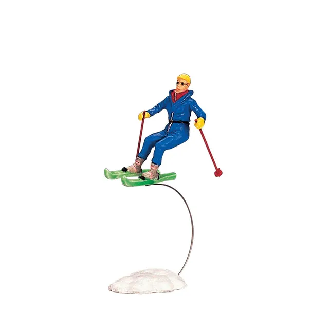 lemax-weekend-skier-figurine-miniature-vail-village image 1