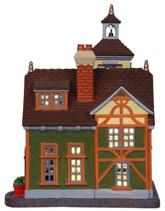 lemax-ye-olde-town-hall-mairie-lumineuse-de-village-miniature image 3