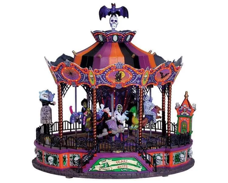 lemax-spooky-scare-ousel-man-ge-hant-lumineux-spooky-town image 1