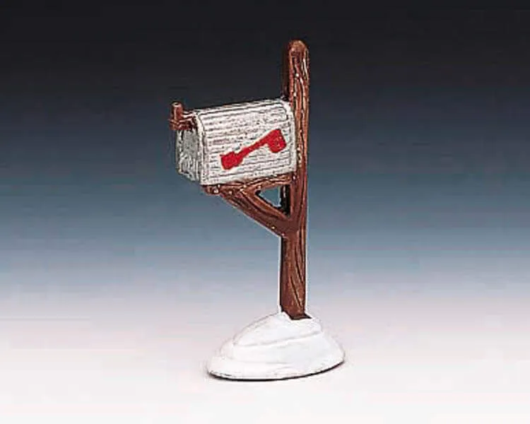 lemax-metal-home-mailbox-bo-te-aux-lettres-village-de-no-l image 1