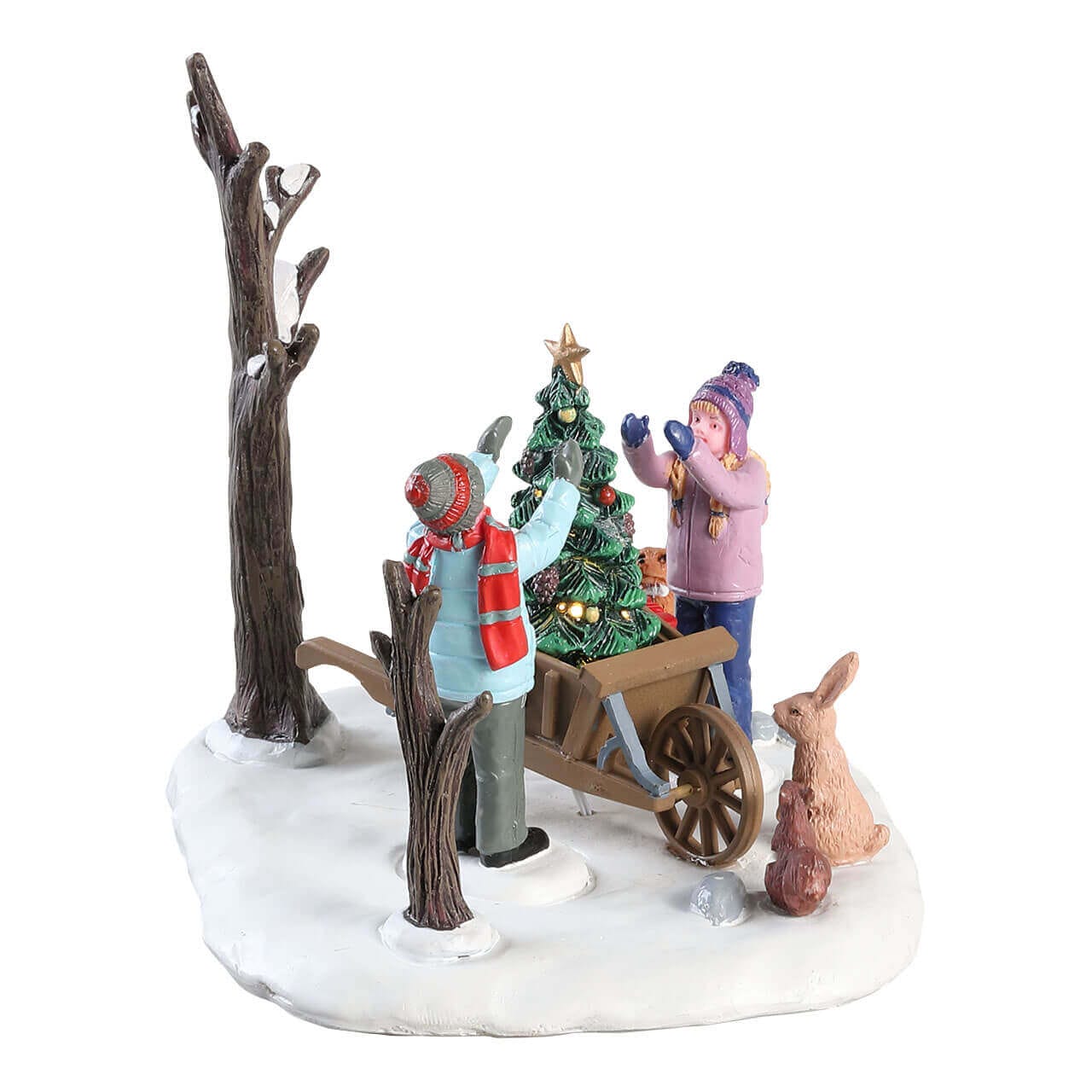 lemax-wheelbarrow-tree-sapin-miniature-avec-brouette image 3