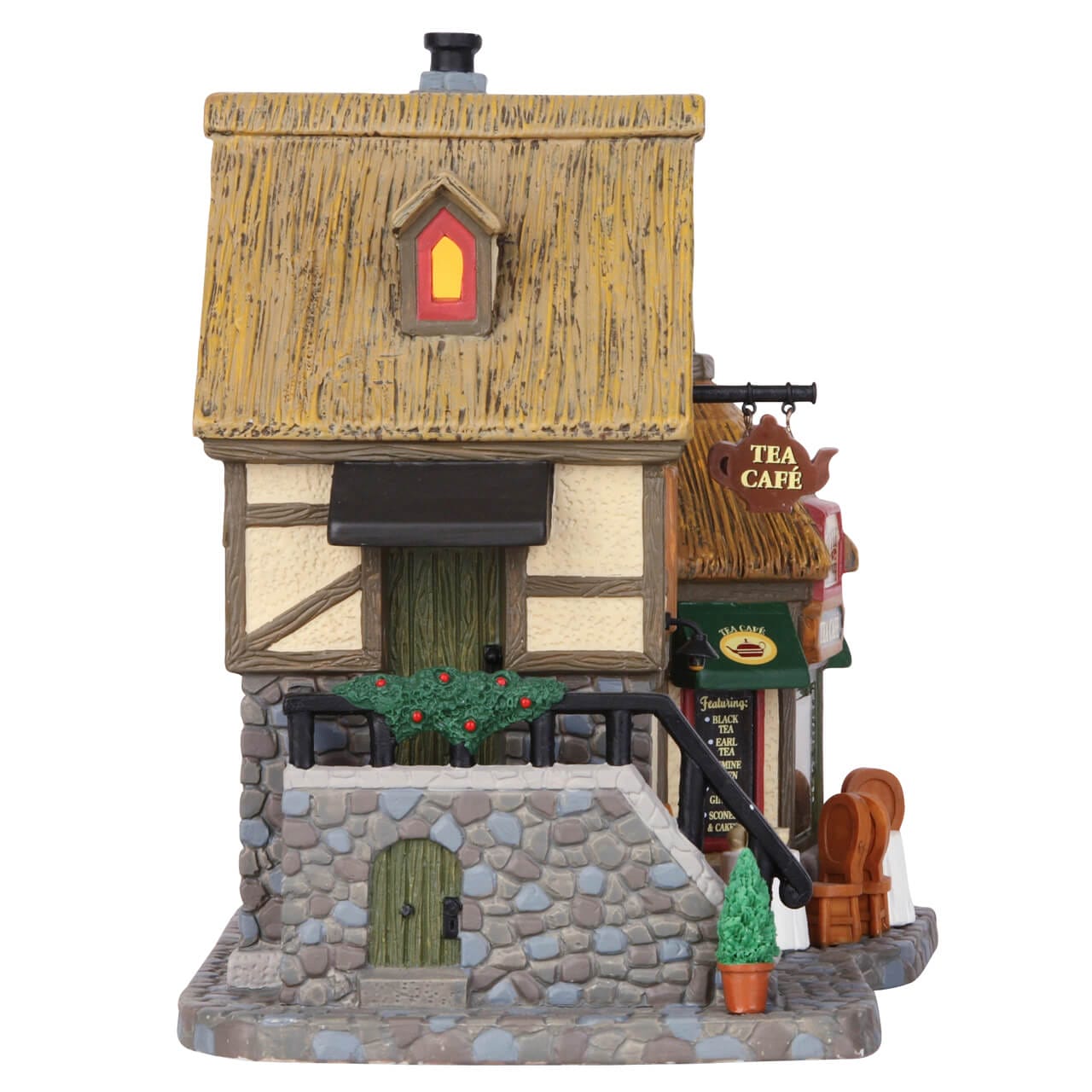 lemax-the-little-british-tea-cafe-b-timent-lumineux-village-de-no-l image 3